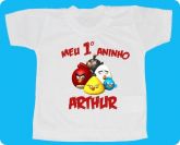 Camisa Infantil Angry Birds