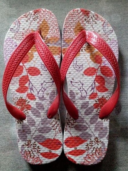 Chinelo Estampa Folhas e Raposa